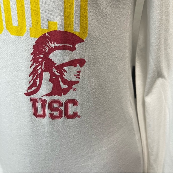 VS PINK Collegiate Collection w 5th & Ocean USC White Long Sleeve MEDIUM - Picture 3 of 8